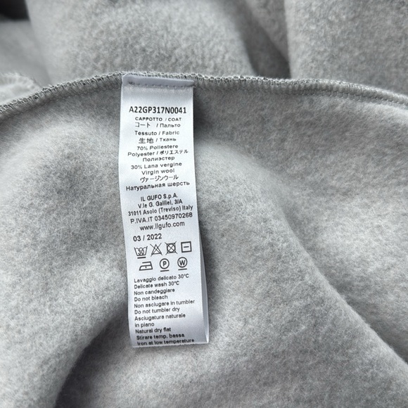 Il Gufo Gray Kids Pea Coat - Picture 7 of 8